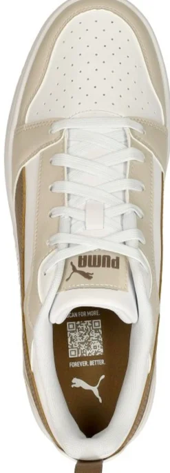 Puma Rebound v6 Low Gebroken wit Outlet
