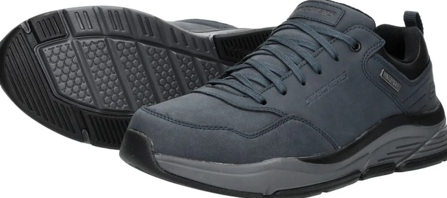 Skechers Relaxed Fit: Benago - Hombre Blauw Discount