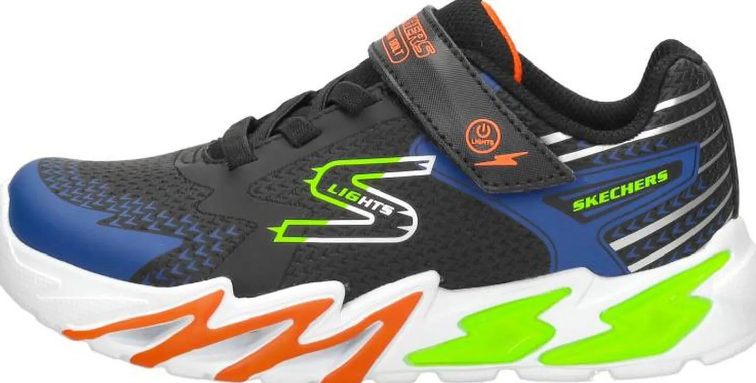 Skechers S Lights: Flex-Glow Bolt Zwart Sale
