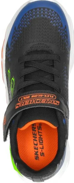 Skechers S Lights: Flex-Glow Bolt Zwart Sale