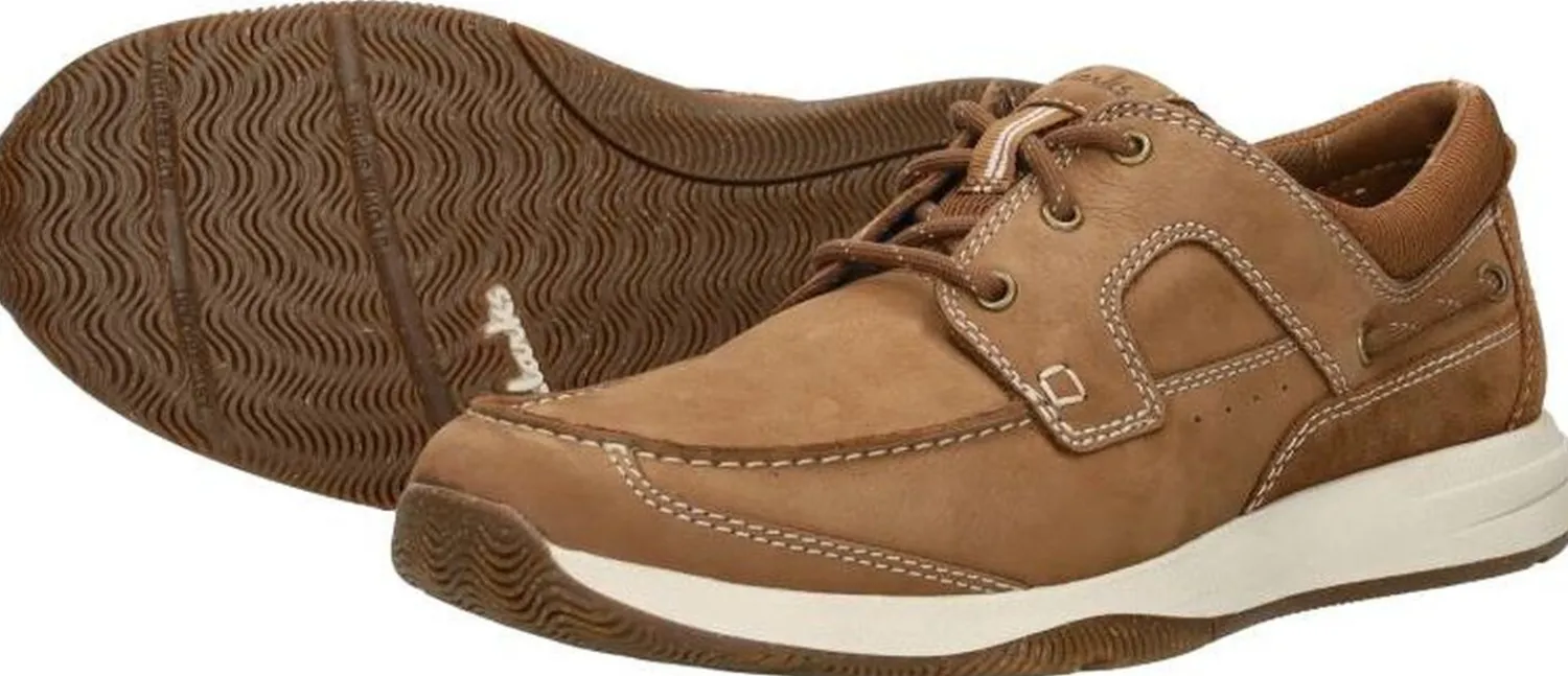 Clarks Sailview Lace Cognac Best