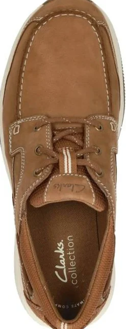 Clarks Sailview Lace Cognac Best