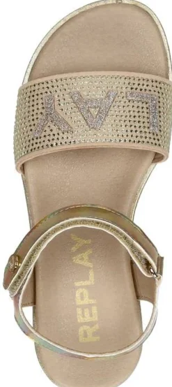 Replay Sandal 3 Goudkleur Outlet
