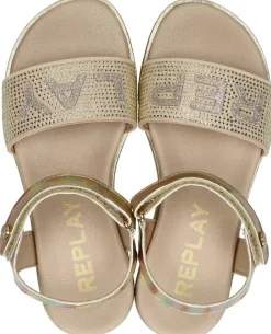 Replay Sandal 3 Goudkleur Outlet