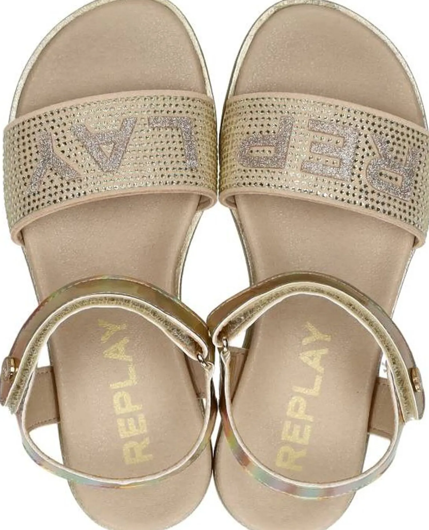 Replay Sandal 3 Goudkleur Outlet