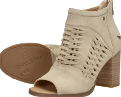 Mustang Sandalen Hak Beige Fashion