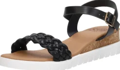 Sub55 Sandalen Hak Zwart Best