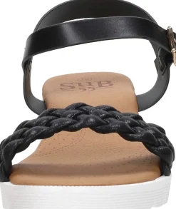 Sub55 Sandalen Hak Zwart Best