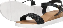 Sub55 Sandalen Hak Zwart Best