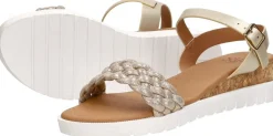 Sub55 Sandalen Hak Goudkleur Best