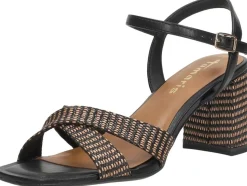 Tamaris Sandalen Hak Zwart Clearance