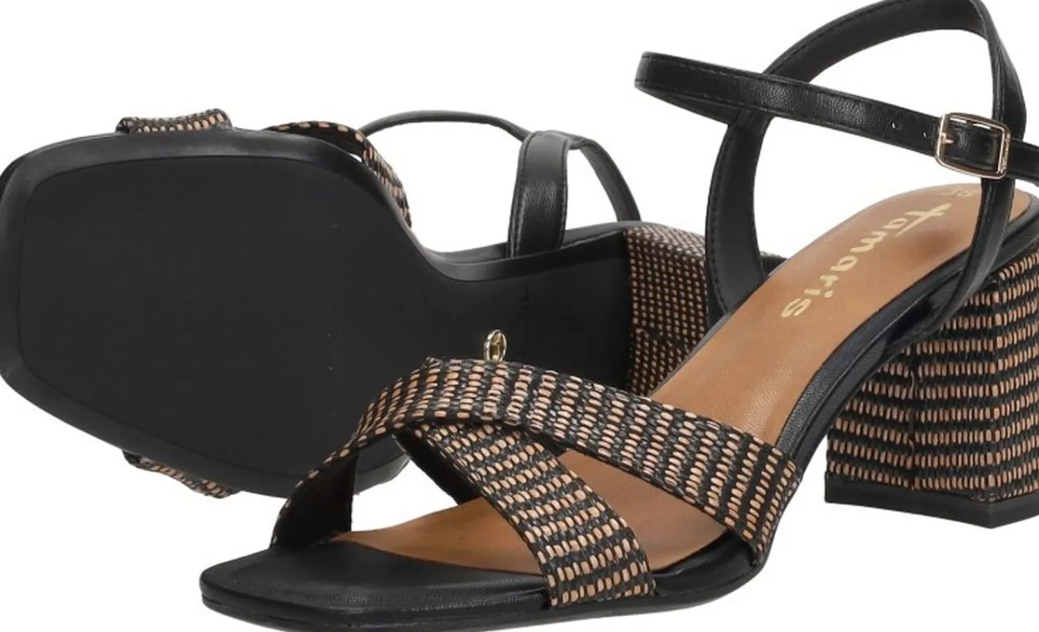 Tamaris Sandalen Hak Zwart Clearance