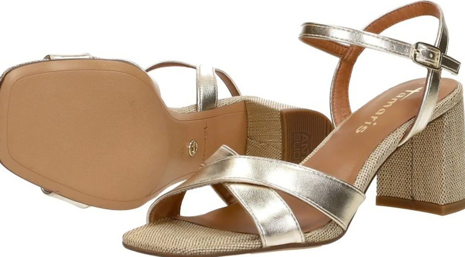 Tamaris Sandalen Hak Goudkleur Best