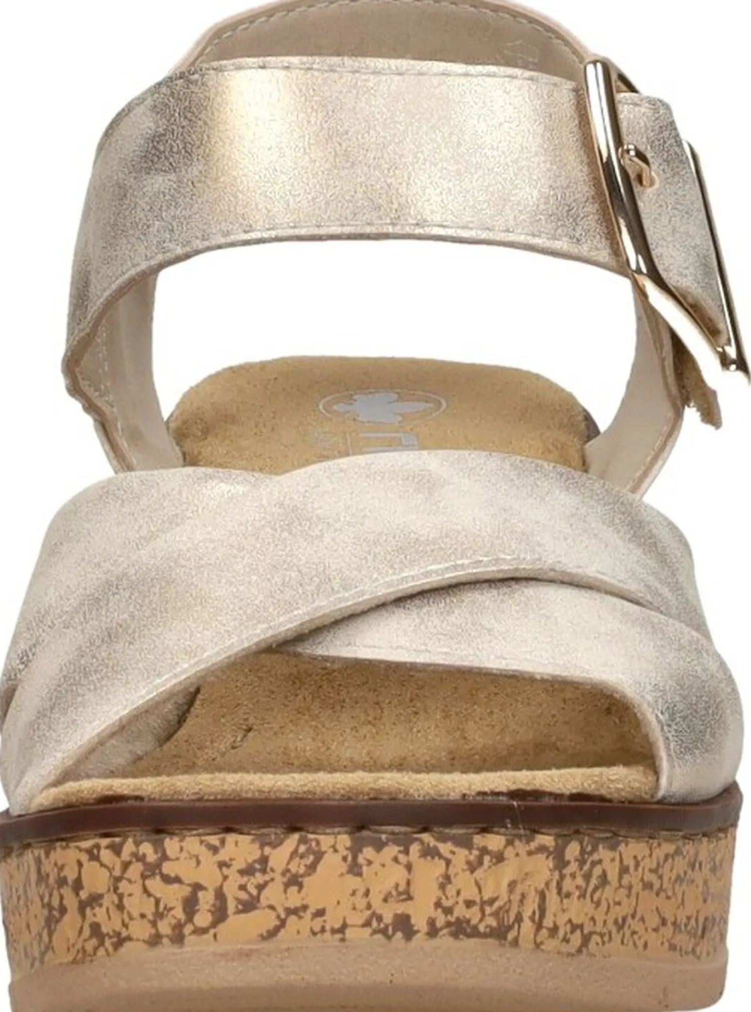 Rieker Sandalen Hak Goudkleur Discount
