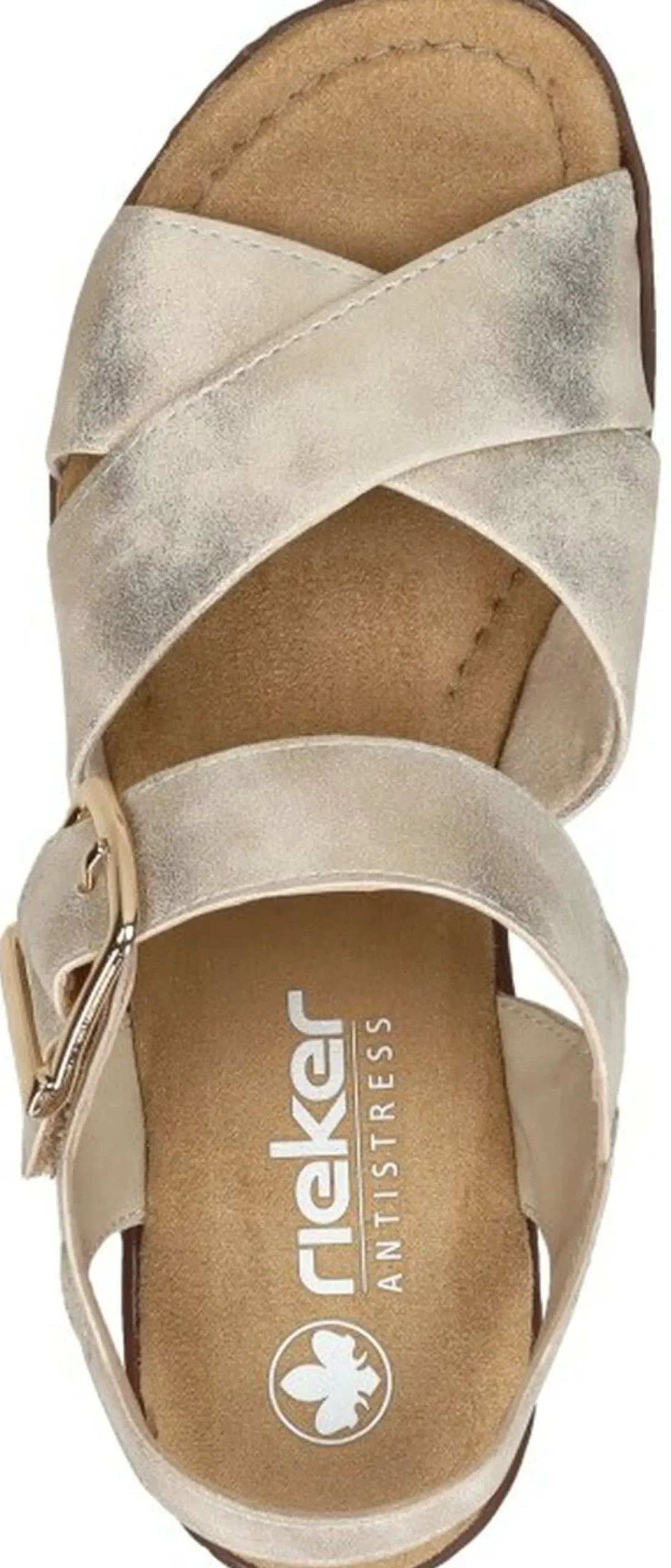 Rieker Sandalen Hak Goudkleur Discount
