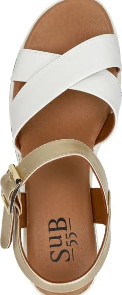 Sub55 Sandalen Hak Goudkleur Best