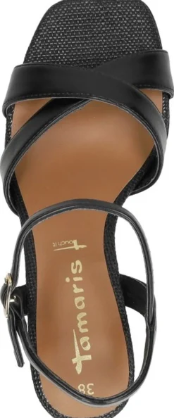 Tamaris Sandalen Hak Zwart Sale
