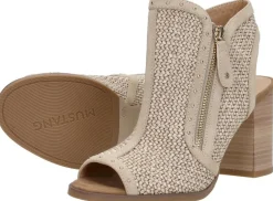 Mustang Sandalen Hak Beige Online