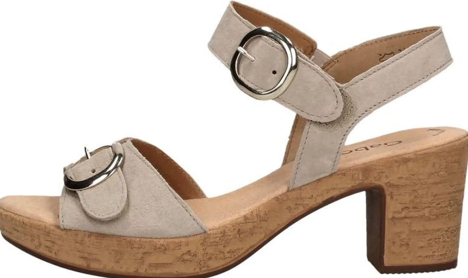 Gabor Sandalen Hak Beige New