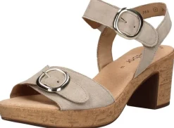 Gabor Sandalen Hak Beige New