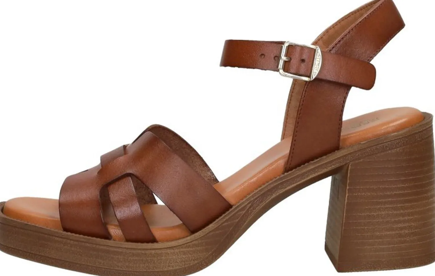 Red Rag Sandalen Hak Cognac Sale