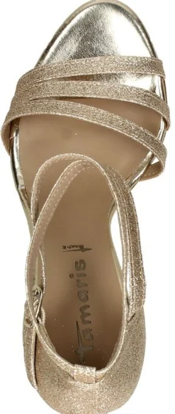 Tamaris Sandalen Hak Goudkleur Best