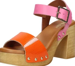 Red Rag Sandalen Hak Oranje Best