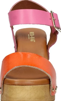 Red Rag Sandalen Hak Oranje Best
