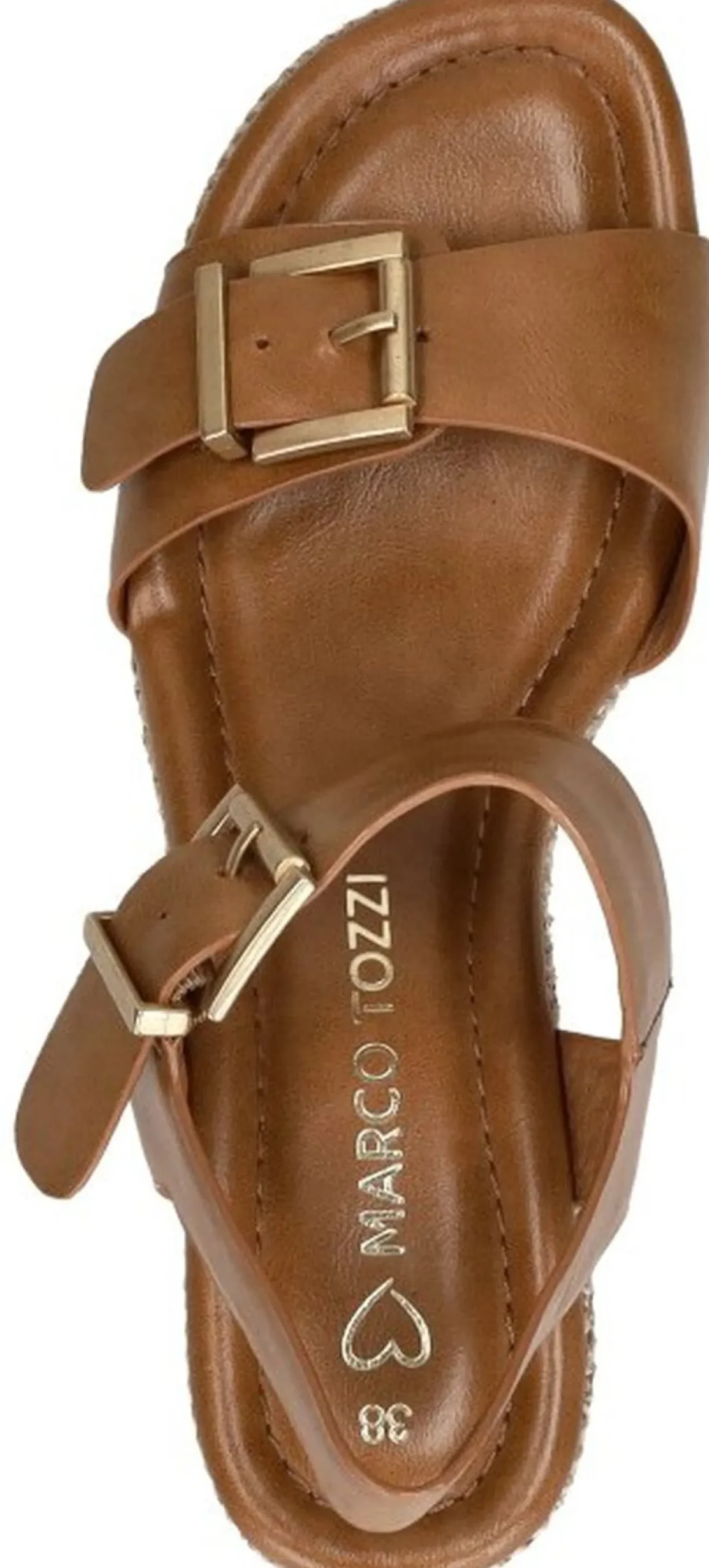 Marco Tozzi Sandalen Hak Cognac Hot