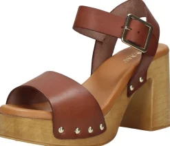 Red Rag Sandalen Hak Cognac Outlet