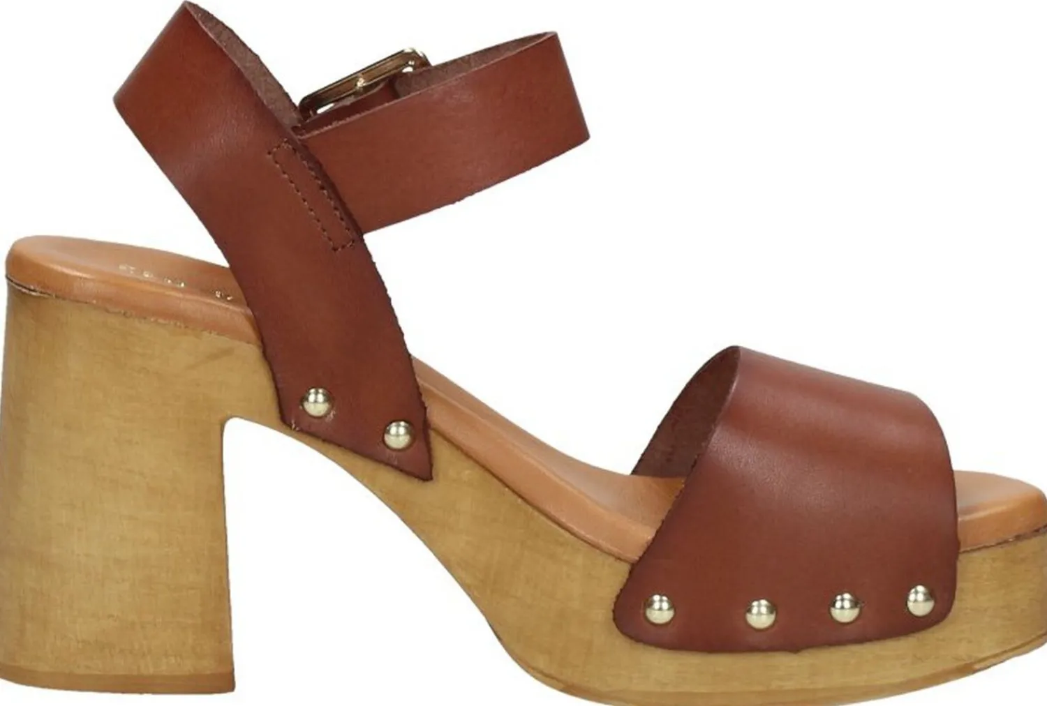 Red Rag Sandalen Hak Cognac Outlet