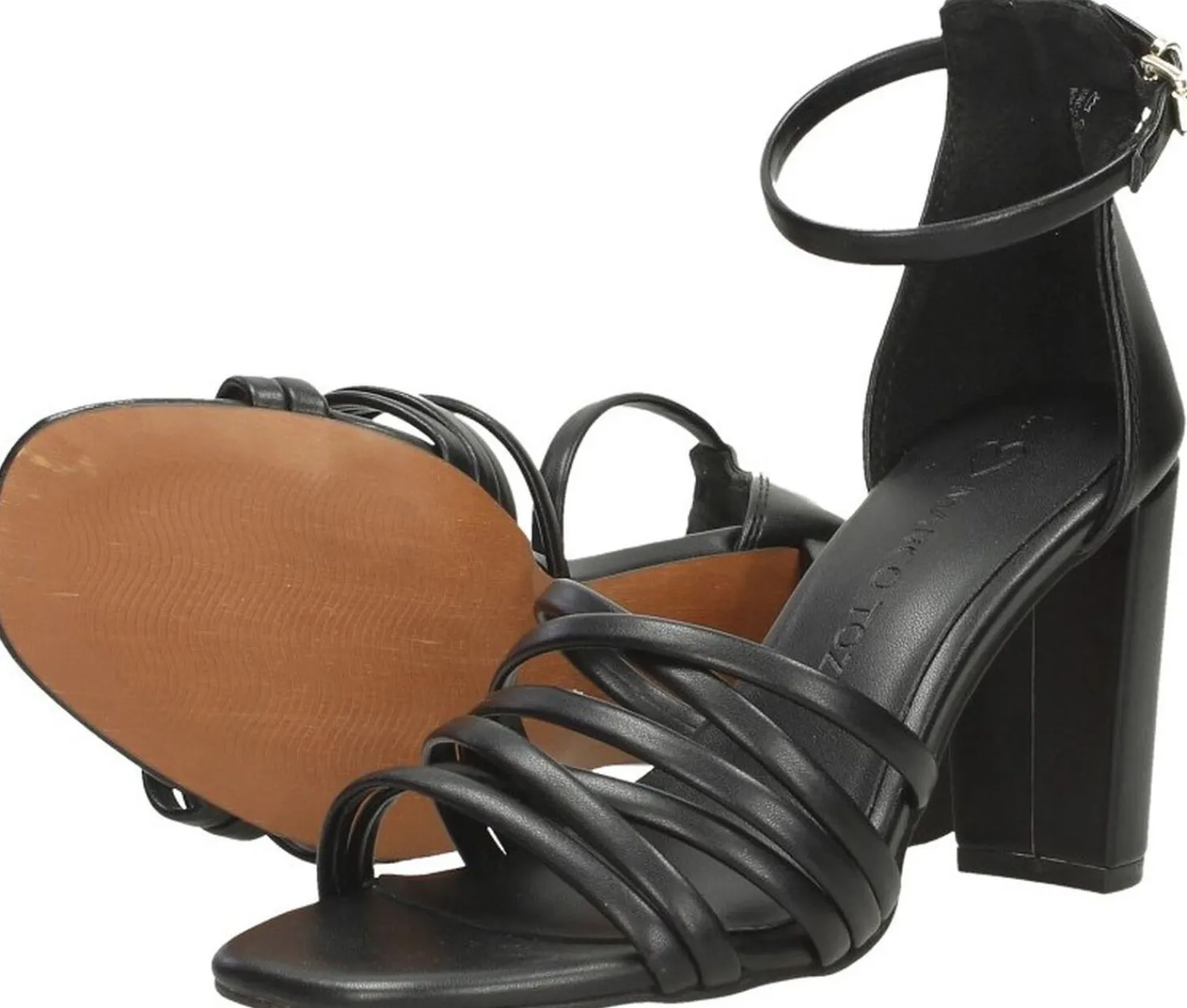 Marco Tozzi Sandalen Hak Zwart Discount