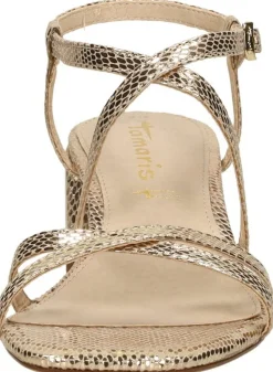 Tamaris Sandalen Hak Goudkleur Fashion