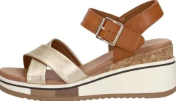 Sub55 Sandalen Hak Cognac Hot