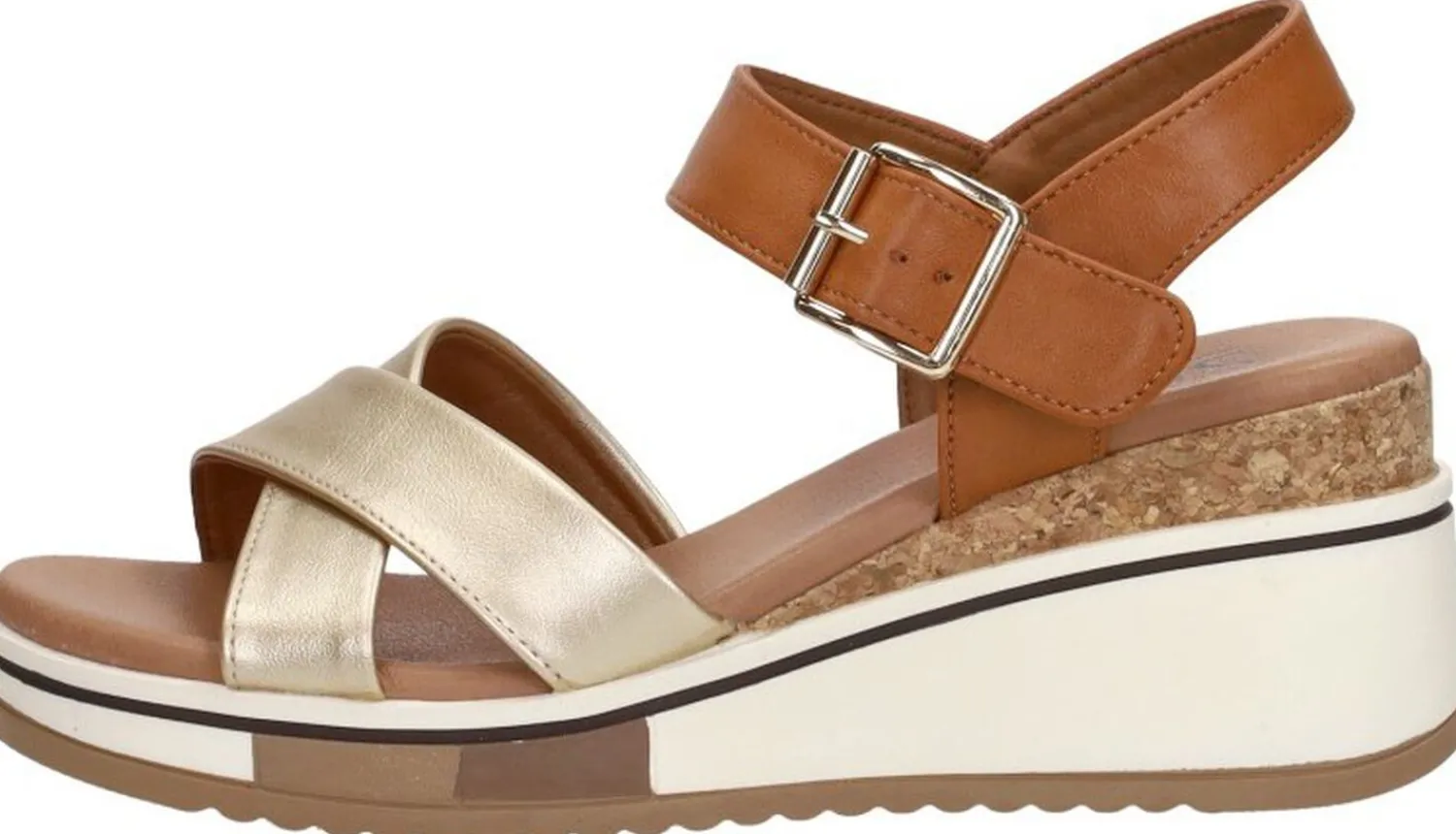 Sub55 Sandalen Hak Cognac Hot