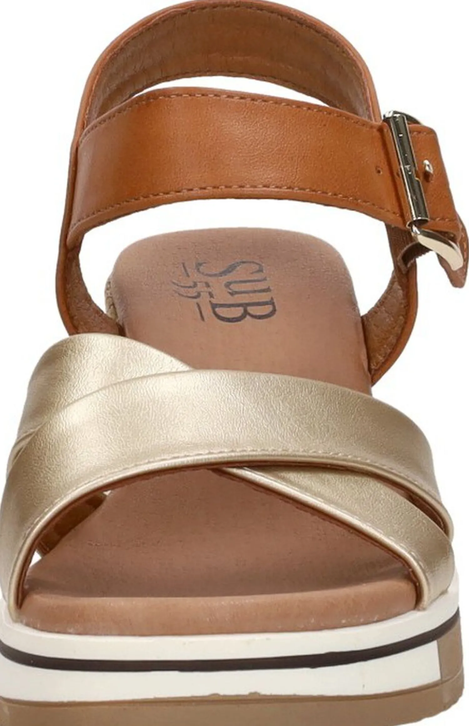 Sub55 Sandalen Hak Cognac Hot