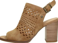 Mustang Sandalen Hak Cognac Discount