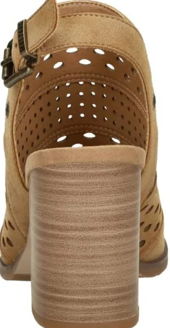 Mustang Sandalen Hak Cognac Discount