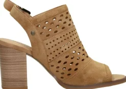 Mustang Sandalen Hak Cognac Discount