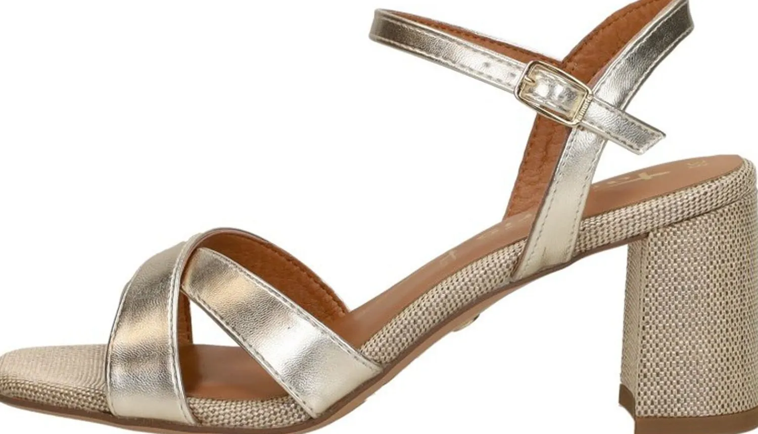 Tamaris Sandalen Hak Goudkleur Sale