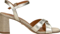 Tamaris Sandalen Hak Goudkleur Sale