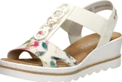 Rieker Sandalen Hak Wit Hot