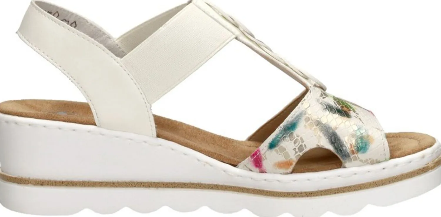 Rieker Sandalen Hak Wit Hot