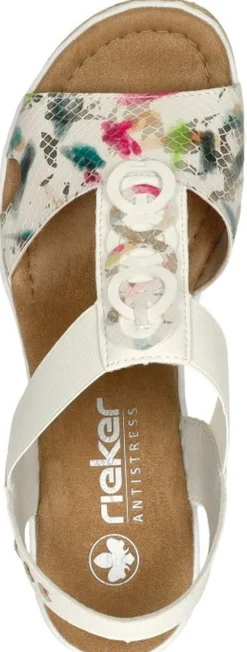 Rieker Sandalen Hak Wit Hot