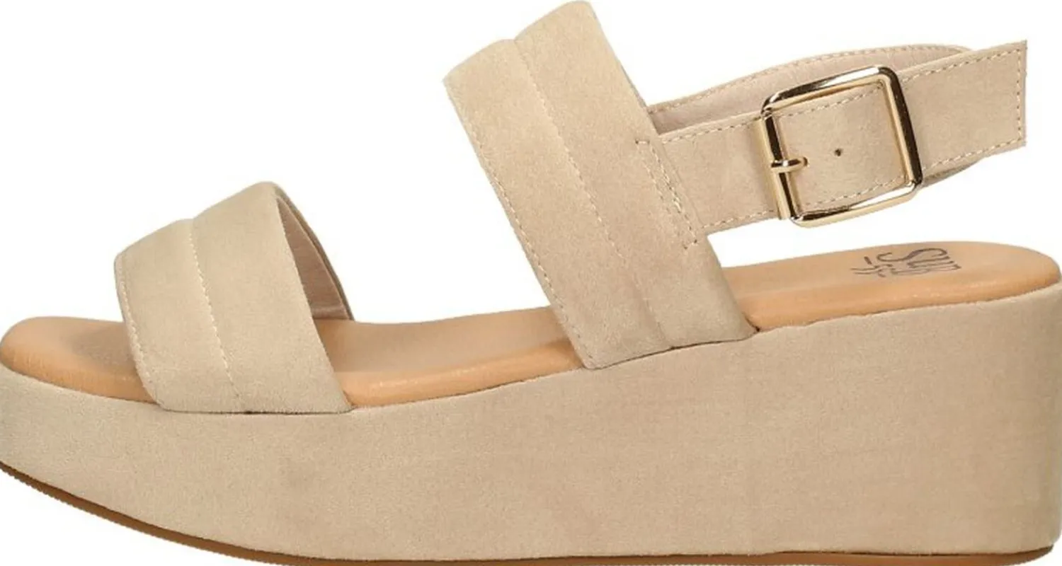 Sub55 Sandalen Hak Beige Clearance