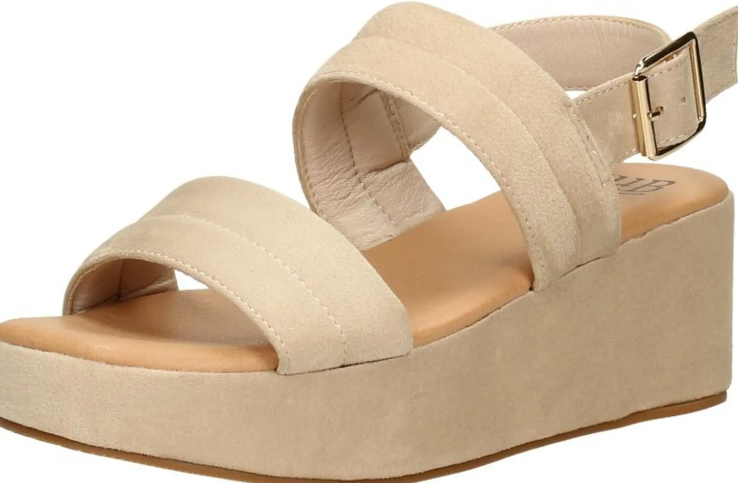 Sub55 Sandalen Hak Beige Clearance