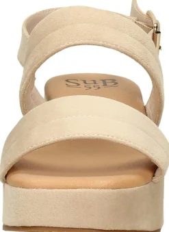 Sub55 Sandalen Hak Beige Clearance