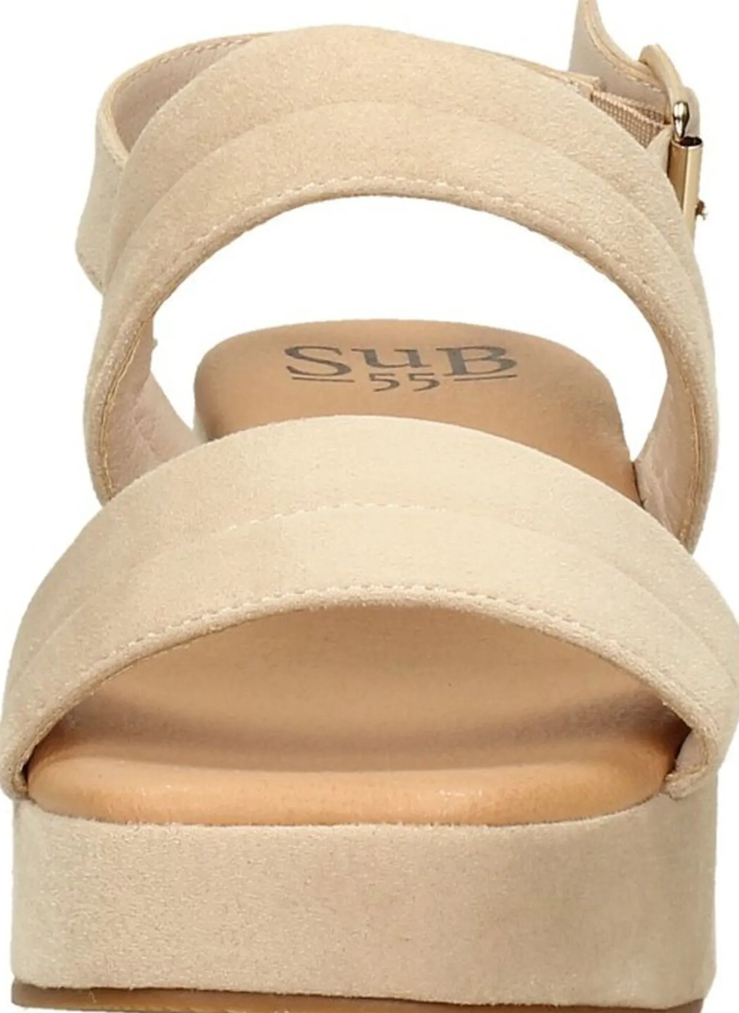 Sub55 Sandalen Hak Beige Clearance