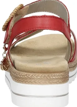 Remonte Sandalen Plat Rood New