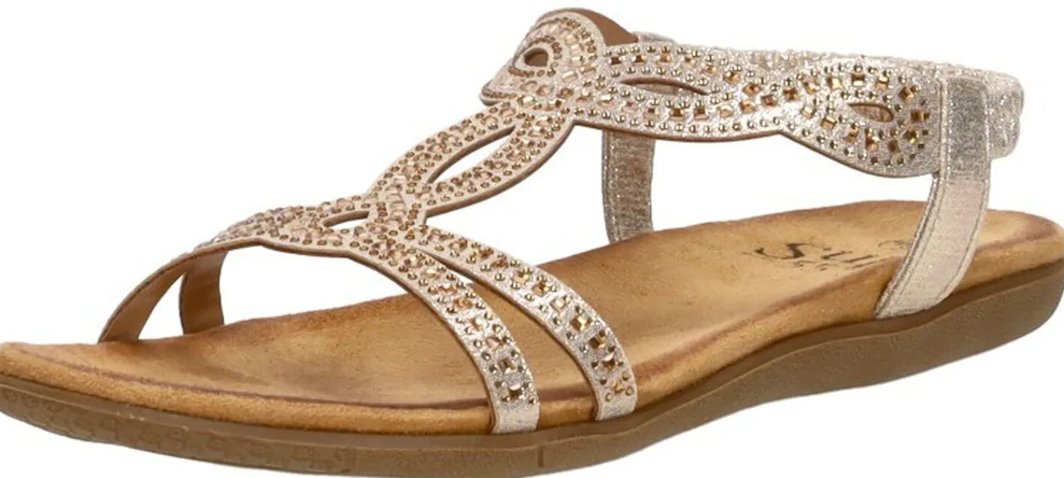 Sub55 Sandalen Plat Goudkleur Hot